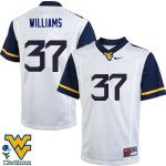 Men's West Virginia Mountaineers NCAA #37 Kevin Williams White Authentic Nike Stitched College Football Jersey KH15N20AS